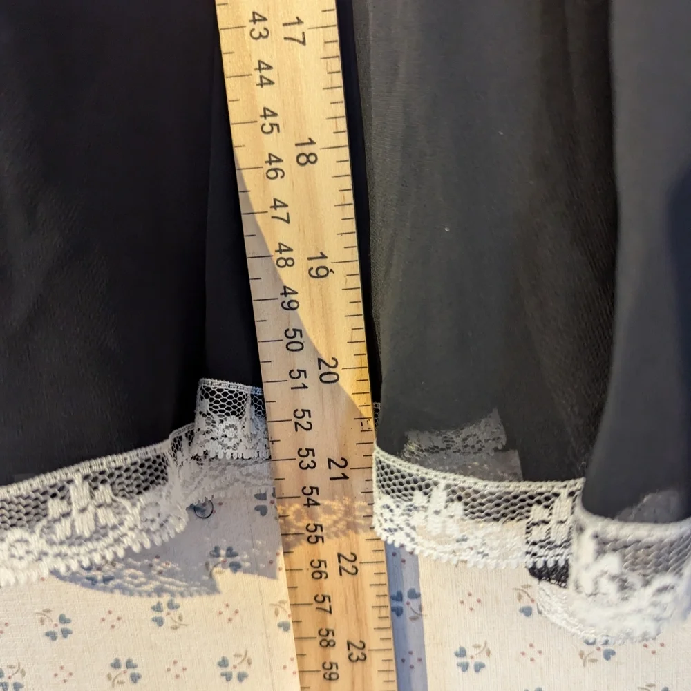 🖤 Chemise White Lingerie Bow Lace Cameo Bra Insert Dress Romantic Date Night - Picture 7 of 11